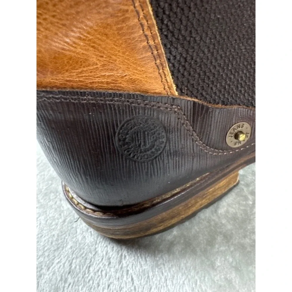 Vintage BB Footwear & Co Tan Leather Chelsea Boots Mens 11 Hand‎ Crafted Europe